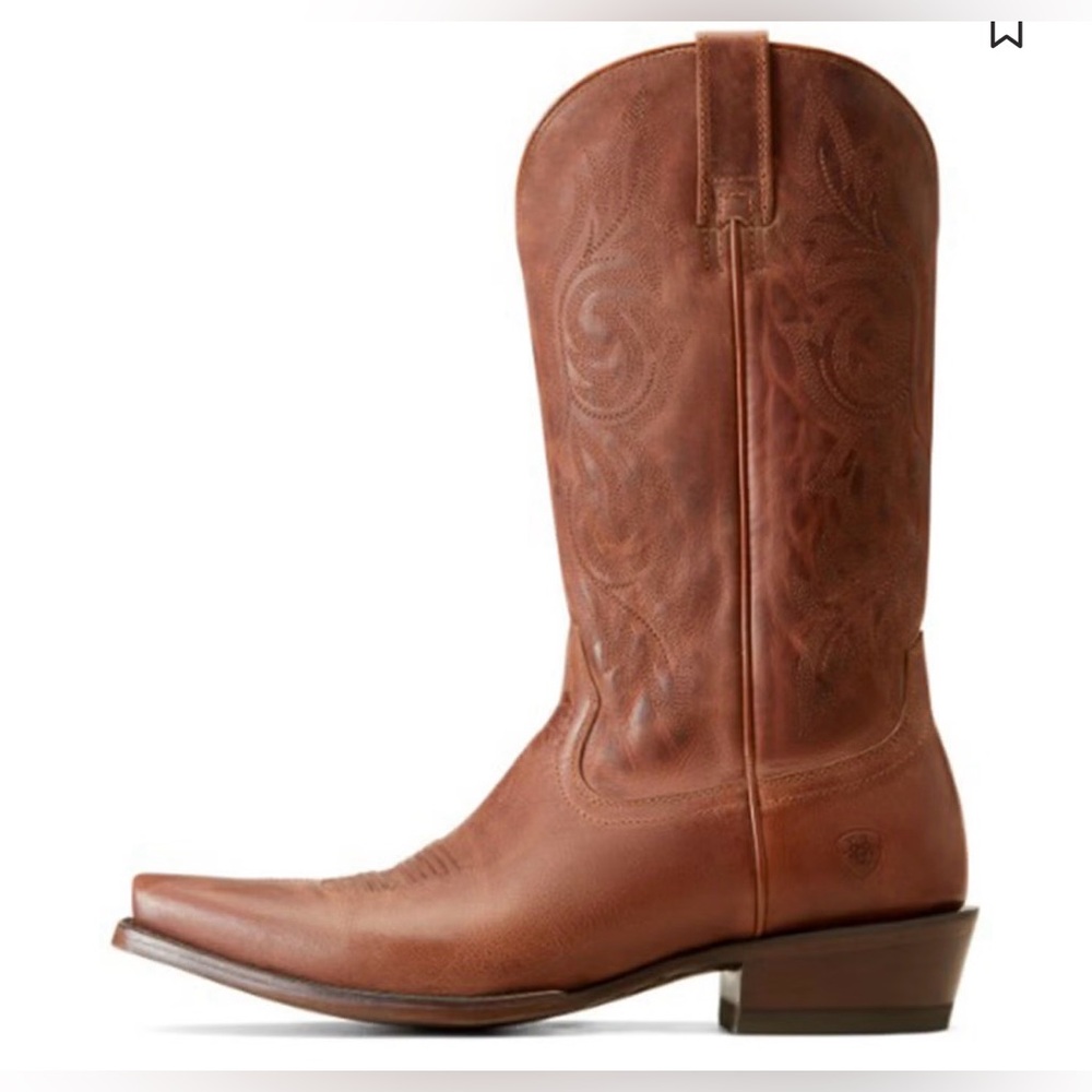 ARIAT MEN'S UPTOWN WHISKEY BARREL WESTERN BOOTS - SNIP TOE - Picture 2 of 11